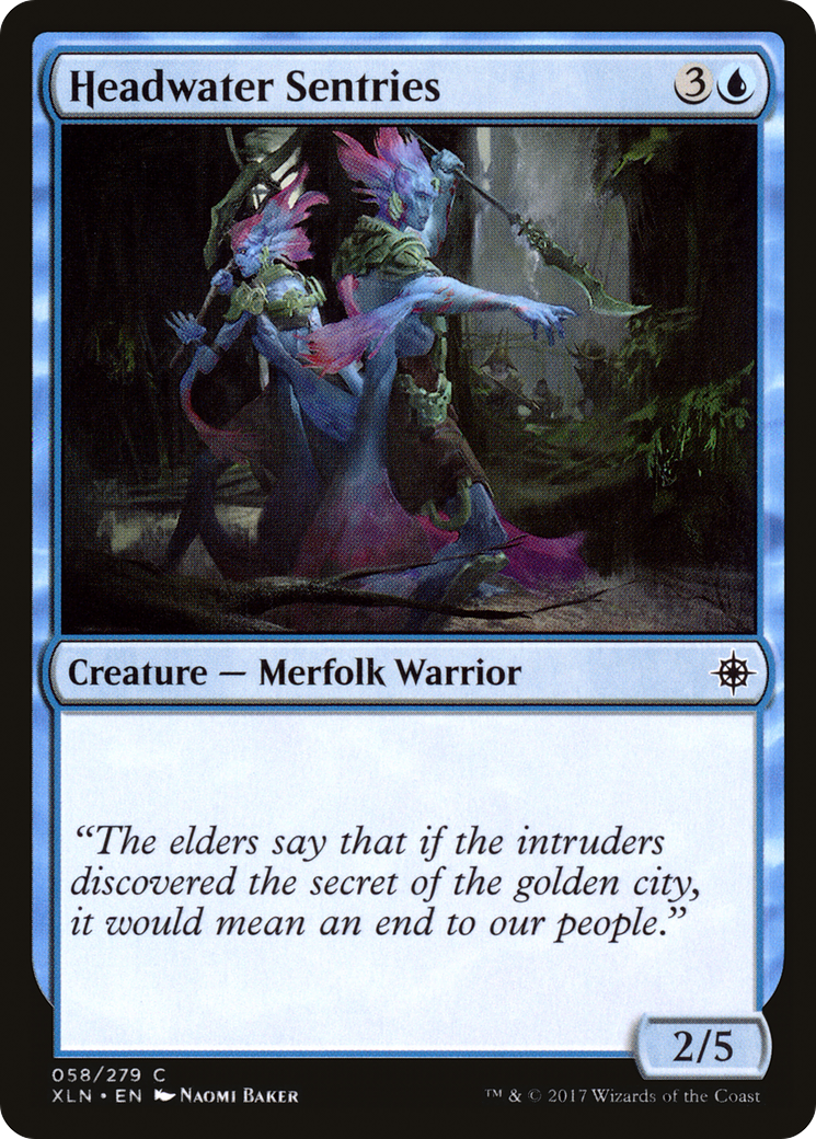 Headwater Sentries (XLN-058) [Ixalan] Foil MTG Single Wizards of the Coast