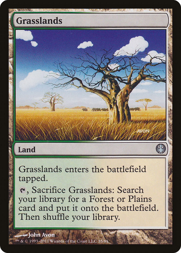 Grasslands (DDG-035) [Misc] Duel Decks: Knights vs. Dragons MTG Single Wizards of the Coast