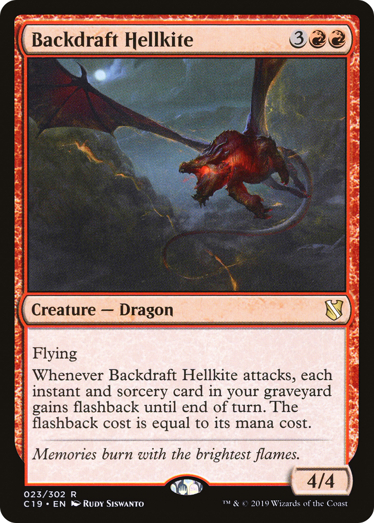 Backdraft Hellkite (C19-023) [Commander 2019] MTG Single Wizards of the Coast
