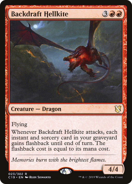 Backdraft Hellkite (C19-023) [Commander 2019] MTG Single Wizards of the Coast