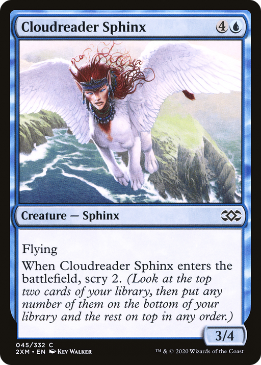 Cloudreader Sphinx (2XM-045) [Double Masters] Foil MTG Single Wizards of the Coast