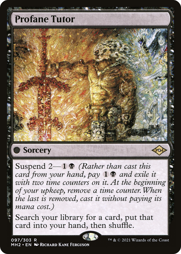 Profane Tutor (MH2-097) [Modern Horizons 2] Foil MTG Single Modern Horizons 2