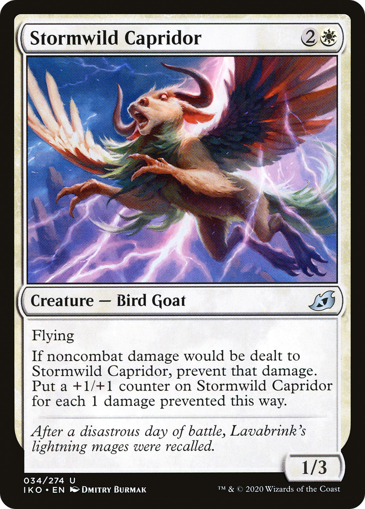 Stormwild Capridor (IKO-034) [Ikoria: Lair of Behemoths] Foil MTG Single Wizards of the Coast