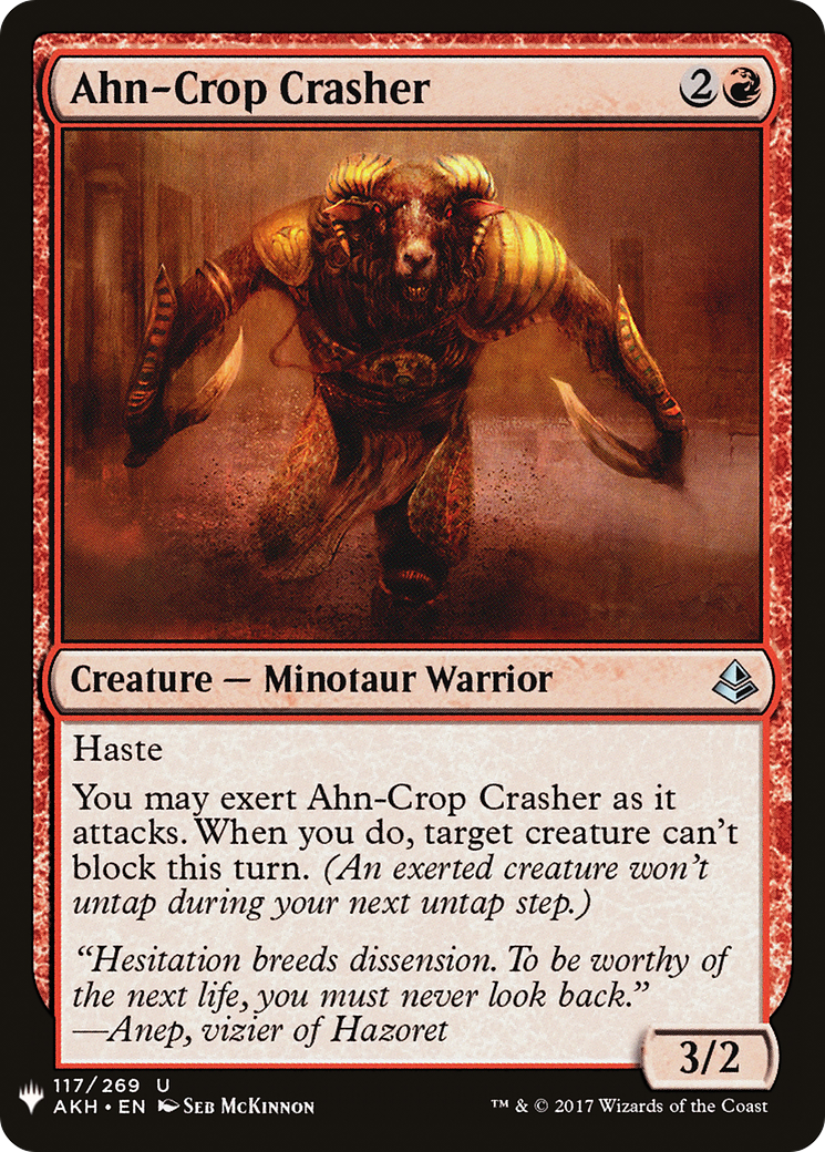 Ahn-Crop Crasher (LIST-AKH-117) [Mystery Booster] The List MTG Single Wizards of the Coast