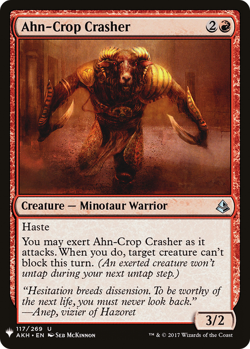 Ahn-Crop Crasher (LIST-AKH-117) [Mystery Booster] The List MTG Single Wizards of the Coast