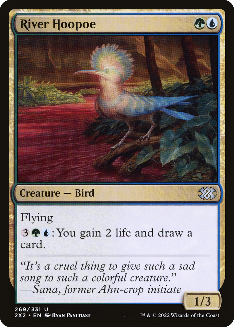 River Hoopoe (2X2-269) [Double Masters 2022] Foil MTG Single Wizards of the Coast