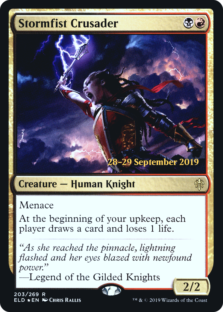 Stormfist Crusader (PRE-203) [Throne of Eldraine Promos] Foil MTG Single Wizards of the Coast