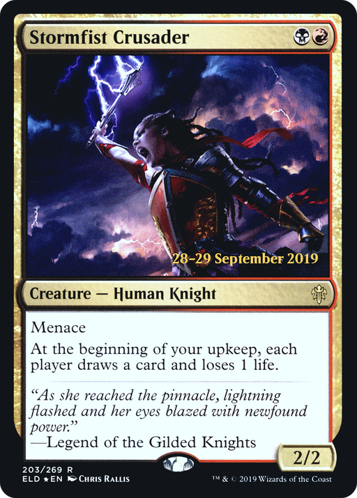 Stormfist Crusader (PRE-203) [Throne of Eldraine Promos] Foil MTG Single Wizards of the Coast