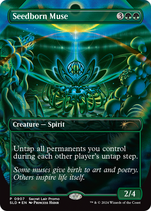 Seedborn Muse (SLD-907) [Secret Lair] Drop (Borderless) Foil MTG Single Wizards of the Coast