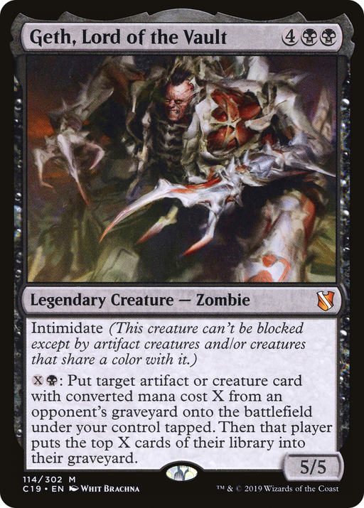 Geth, Lord of the Vault (C19-114) [Commander 2019] MTG Single Wizards of the Coast