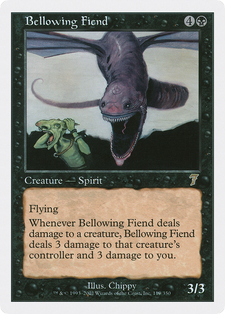 Bellowing Fiend (7ED-119) [7th Edition] Foil MTG Single Wizards of the Coast