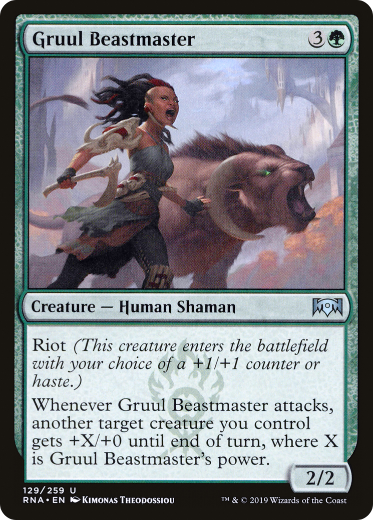 Gruul Beastmaster (RNA-129) [Ravnica Allegiance] MTG Single Wizards of the Coast