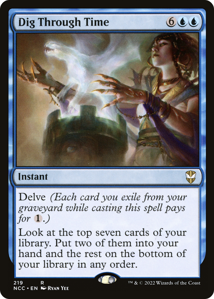 Dig Through Time (NCC-219) [New Capenna Commander] MTG Single Wizards of the Coast
