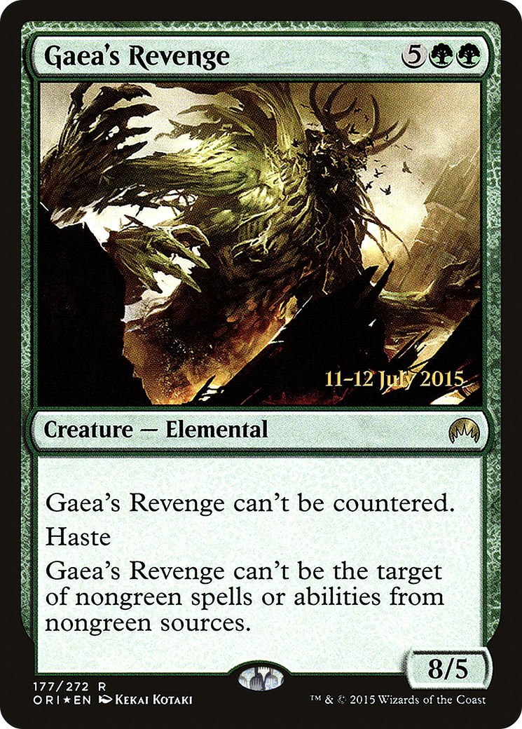 Gaea's Revenge [Magic Origins Prerelease Promos] MTG Single Magic: The Gathering