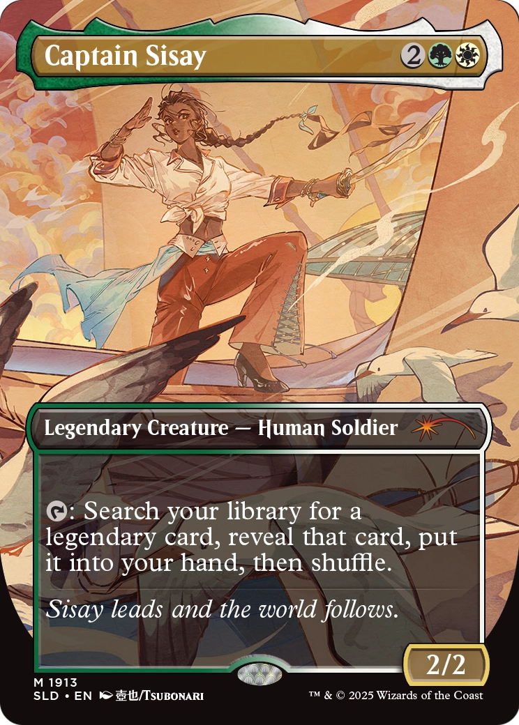 Captain Sisay (1913) (SLD-1913) [Secret Lair Drop] (Borderless) Foil