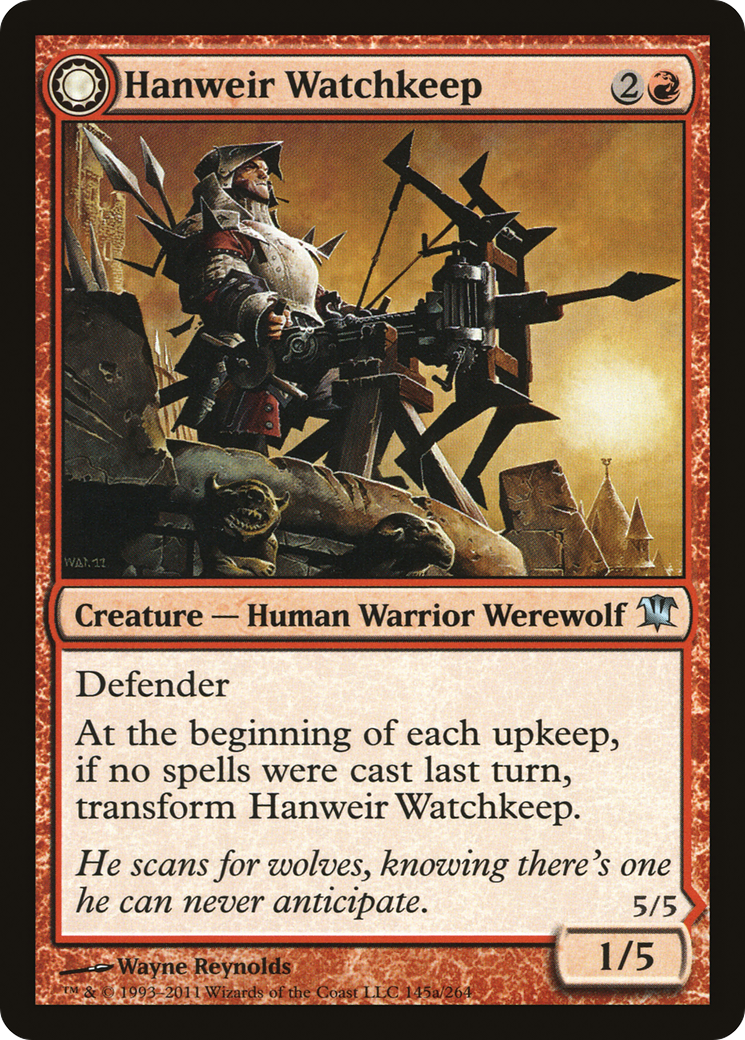 Hanweir Watchkeep (ISD-145) [Innistrad] MTG Single Wizards of the Coast