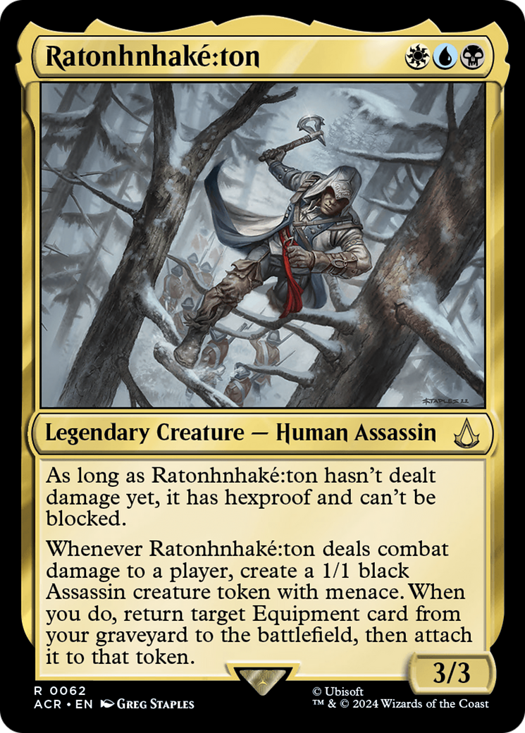 Ratonhnhake:ton (ACR-062) [Assassin's Creed] MTG Single Wizards of the Coast