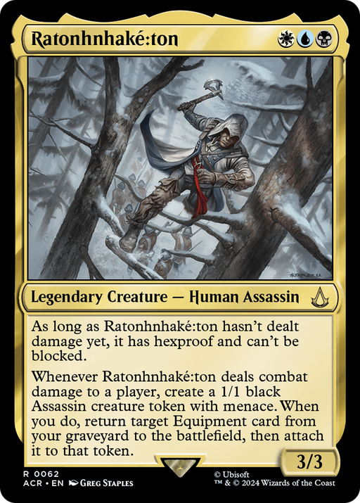 Ratonhnhake:ton (ACR-062) [Assassin's Creed] MTG Single Wizards of the Coast