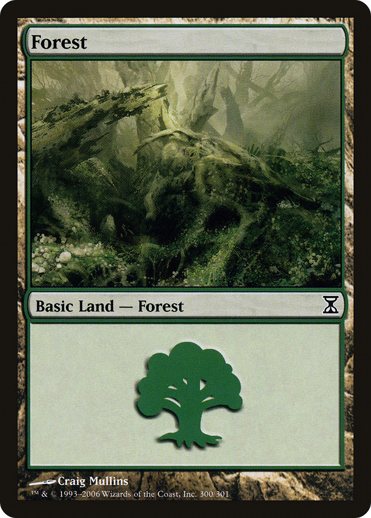 Forest (TSP-300) [Time Spiral] Foil MTG Single Wizards of the Coast