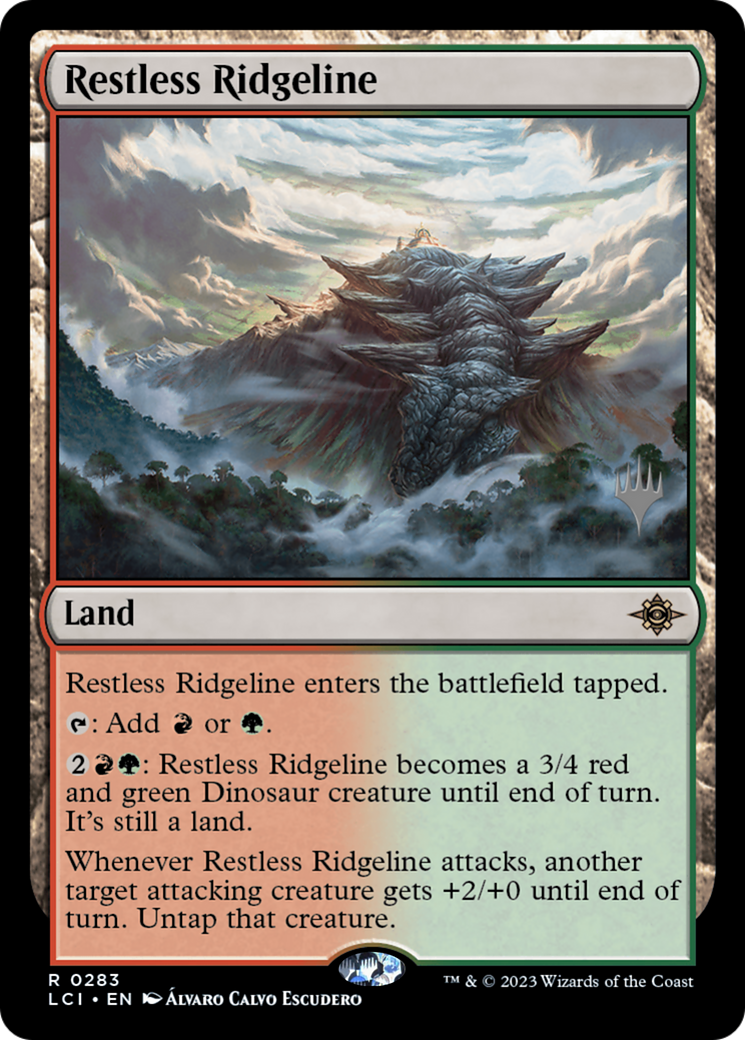 Restless Ridgeline (PPLCI-283) [The Lost Caverns of Ixalan Promos] Foil MTG Single Wizards of the Coast