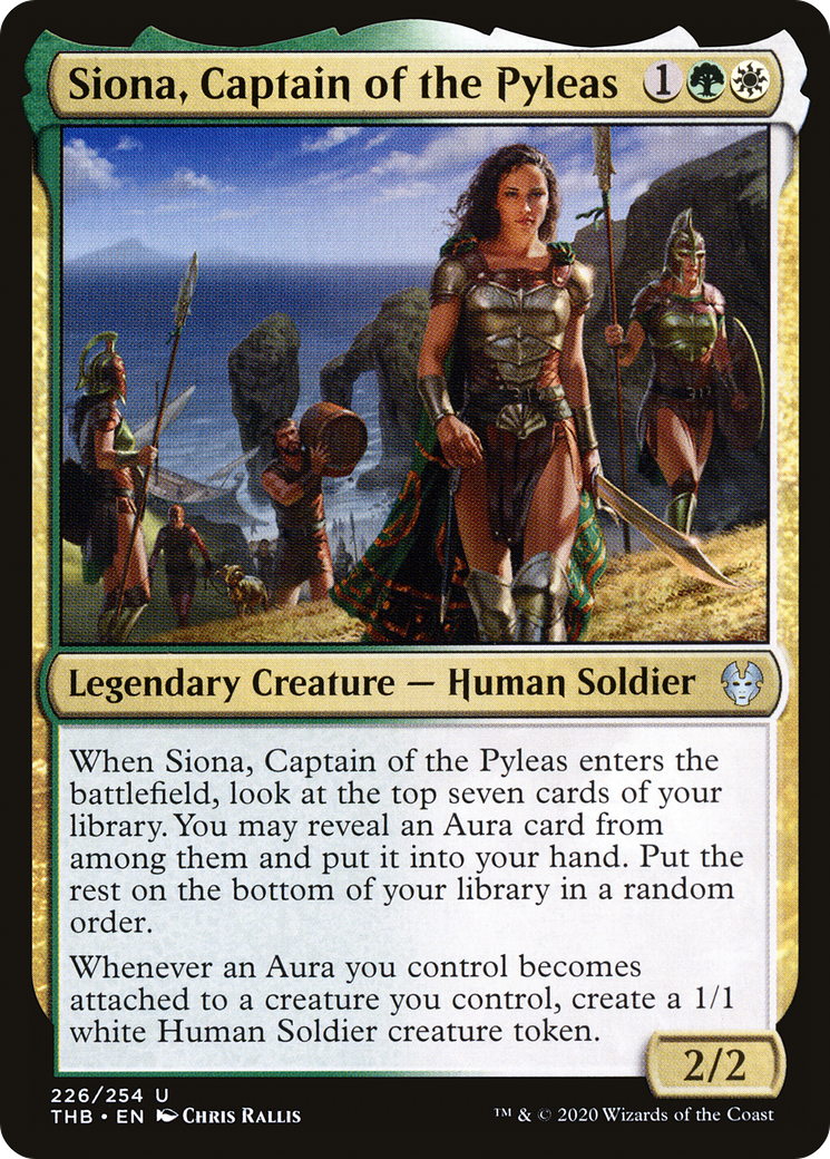 Siona, Captain of the Pyleas (THB-226) [Theros Beyond Death] Foil MTG Single Wizards of the Coast