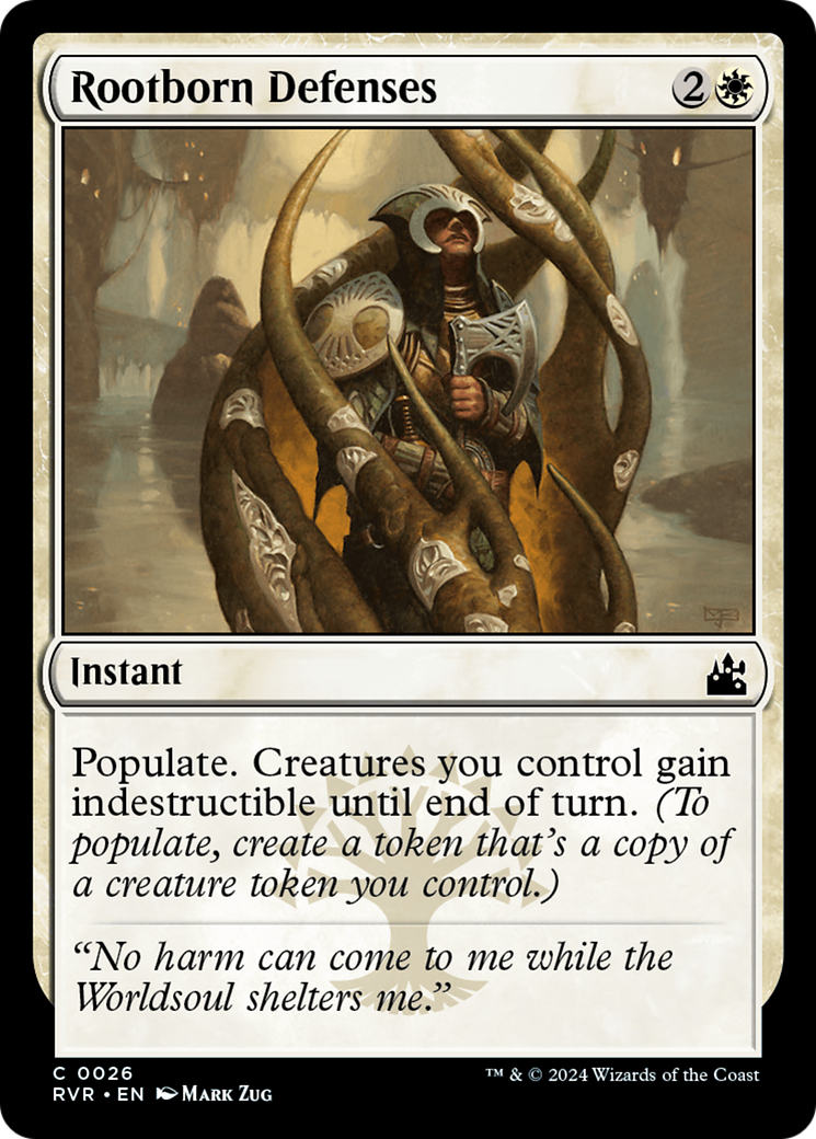 Rootborn Defenses (RVR-026) [Ravnica Remastered] MTG Single Wizards of the Coast