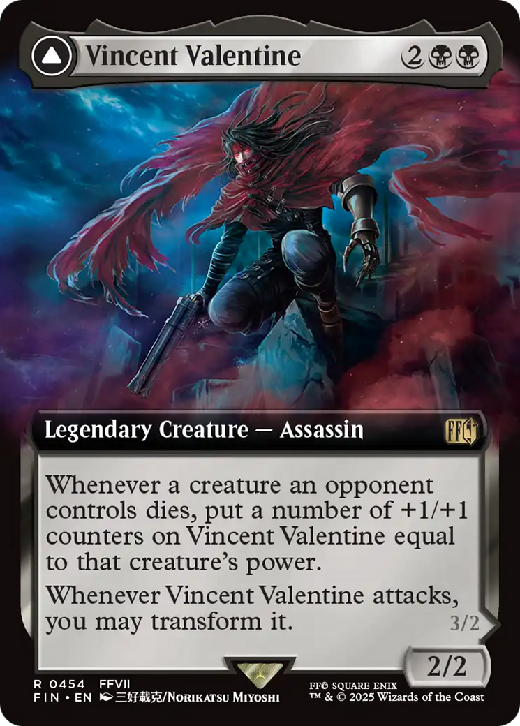 Vincent Valentine // Galian Beast (FIN-454) [FINAL FANTASY] (Extended Art) Foil MTG Single Wizards of the Coast