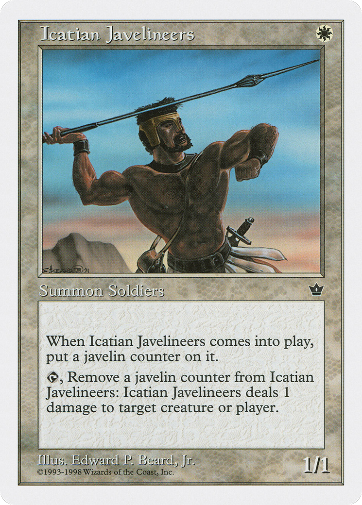 Icatian Javelineers (ATH-007) [Anthologies] MTG Single Wizards of the Coast