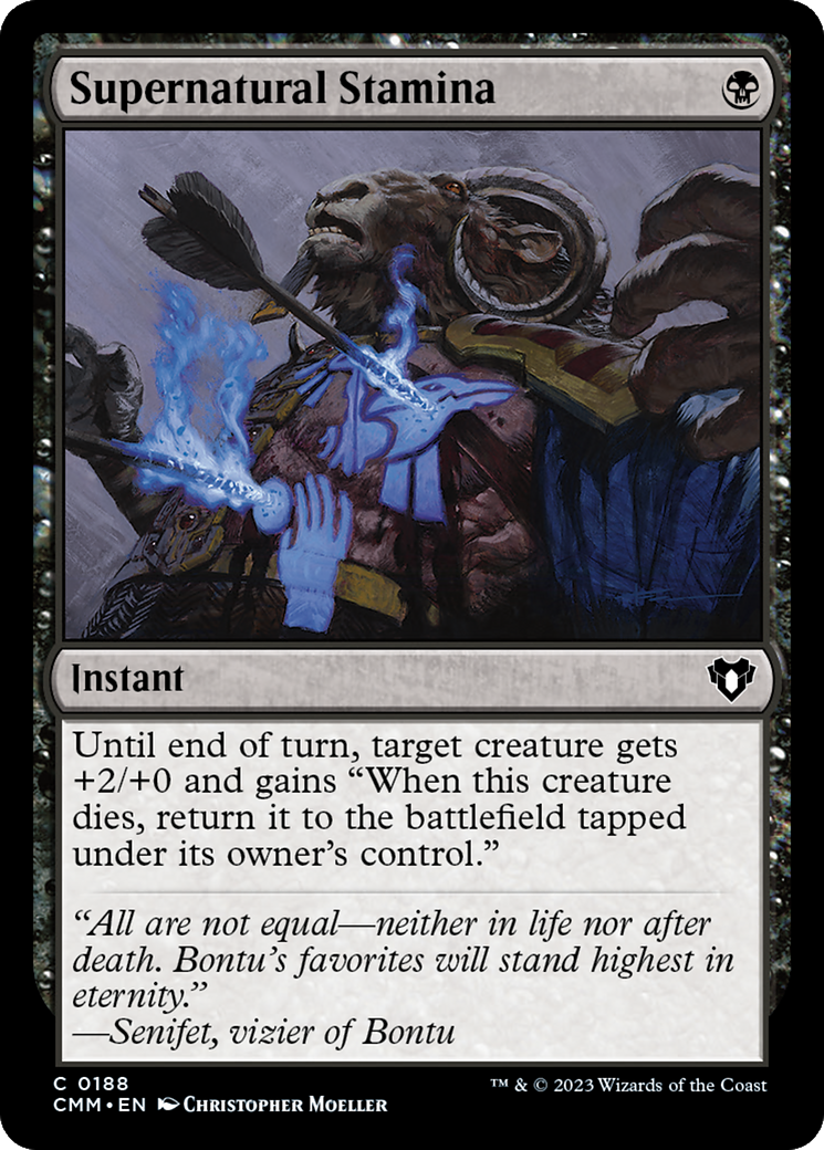 Supernatural Stamina (CMM-188) [Commander Masters] MTG Single Wizards of the Coast