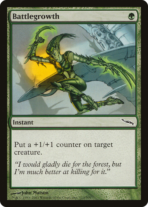 Battlegrowth (MRD-113) [Mirrodin] MTG Single Wizards of the Coast