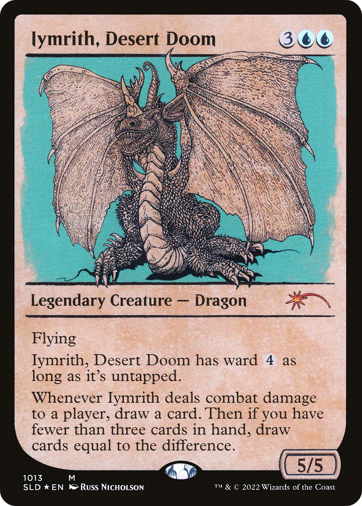 Iymrith, Desert Doom (SLD-1013) [Secret Lair Drop] (Showcase) Foil
