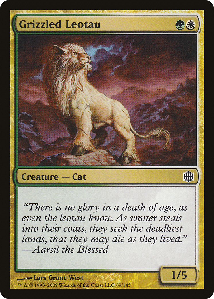 Grizzled Leotau (ARB-069) [Alara Reborn] MTG Single Wizards of the Coast