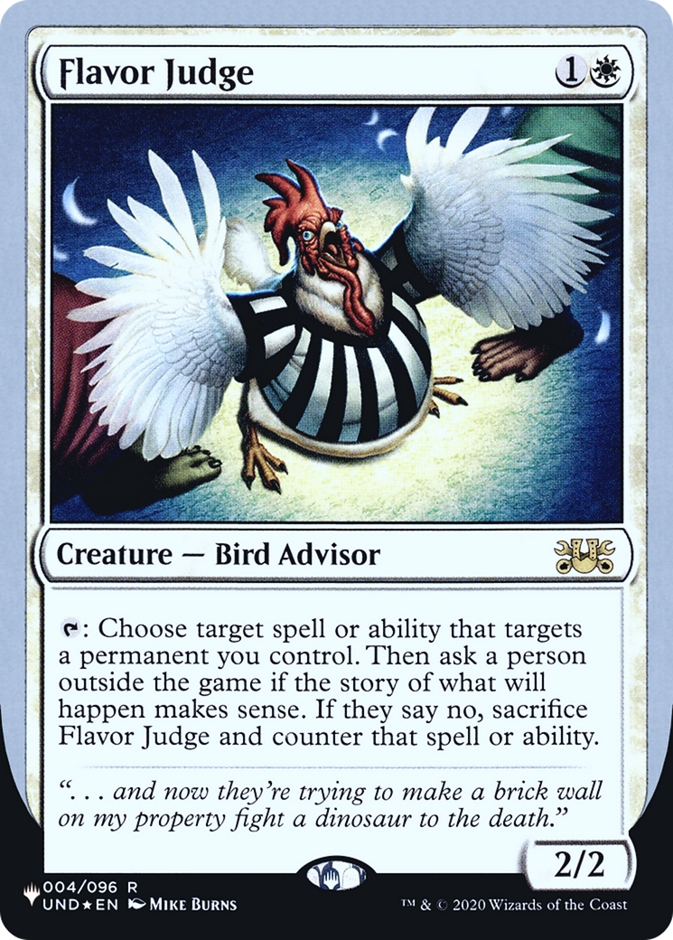 Flavor Judge (LIST-003) [Mystery Booster] The List (Unfinity Foil Edition) Foil MTG Single Wizards of the Coast