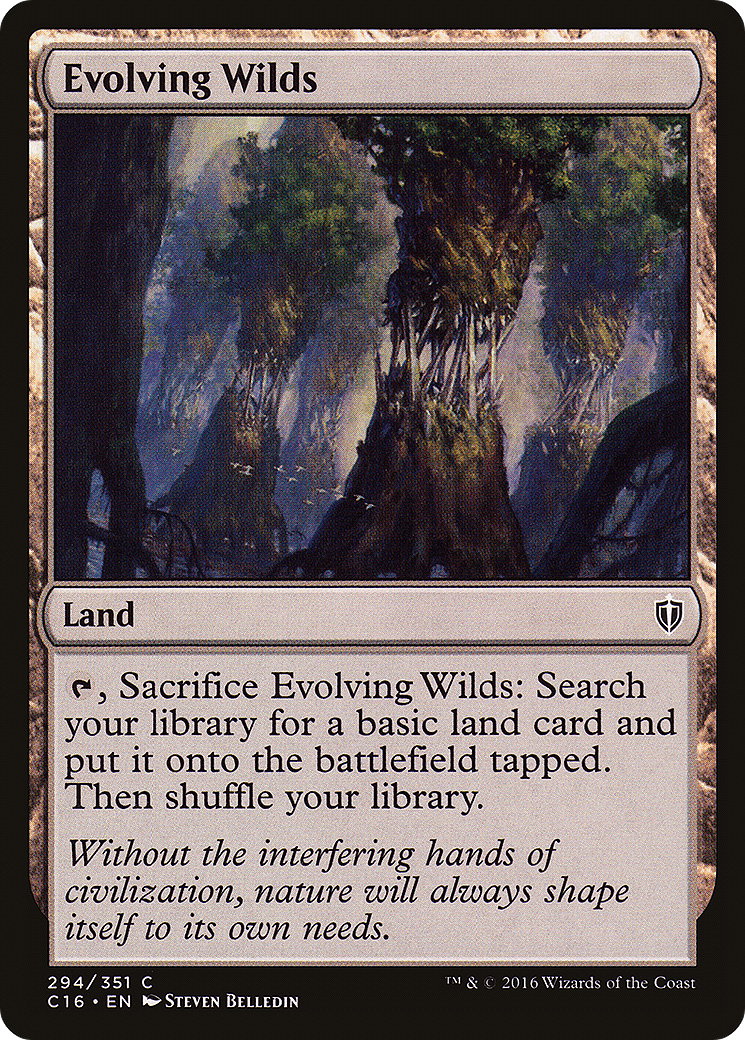 Evolving Wilds (C16-294) [Commander 2016] MTG Single Wizards of the Coast