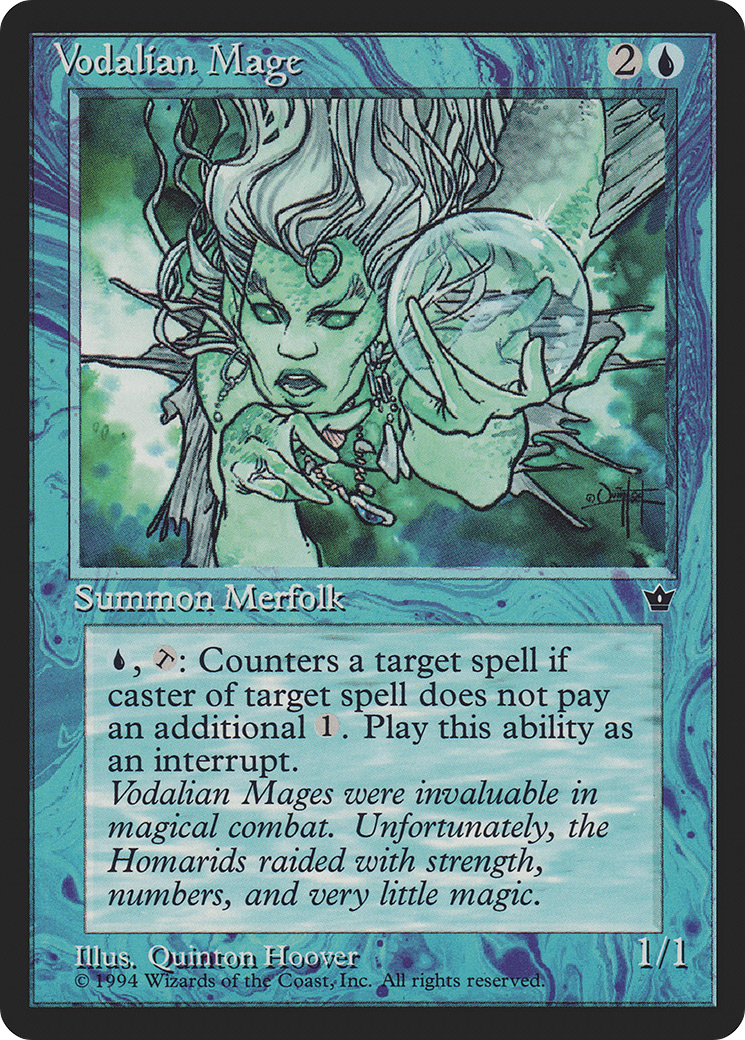 Vodalian Mage (FEM-30C) [Fallen Empires] MTG Single Wizards of the Coast