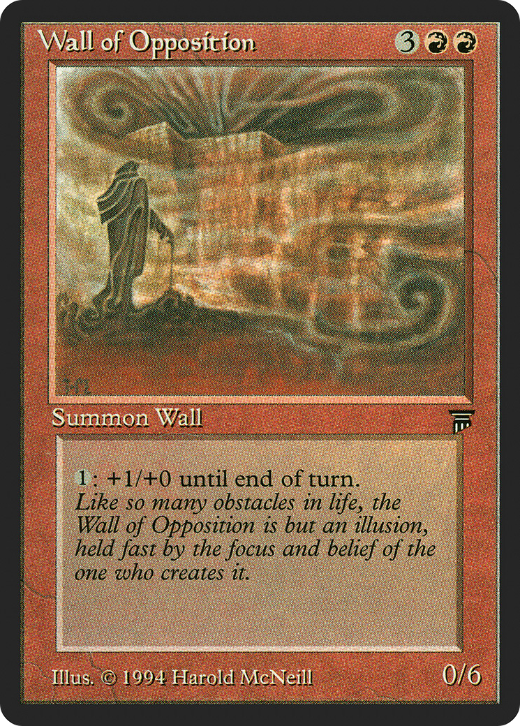 Wall of Opposition (LEG-) [Oldschool] Legends MTG Single Wizards of the Coast