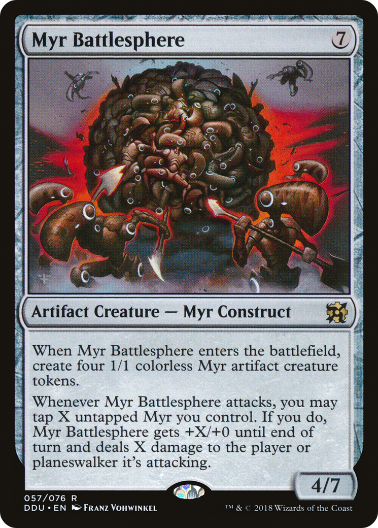 Myr Battlesphere (DDU-057) [Misc] Duel Decks: Elves vs. Inventors MTG Single Wizards of the Coast