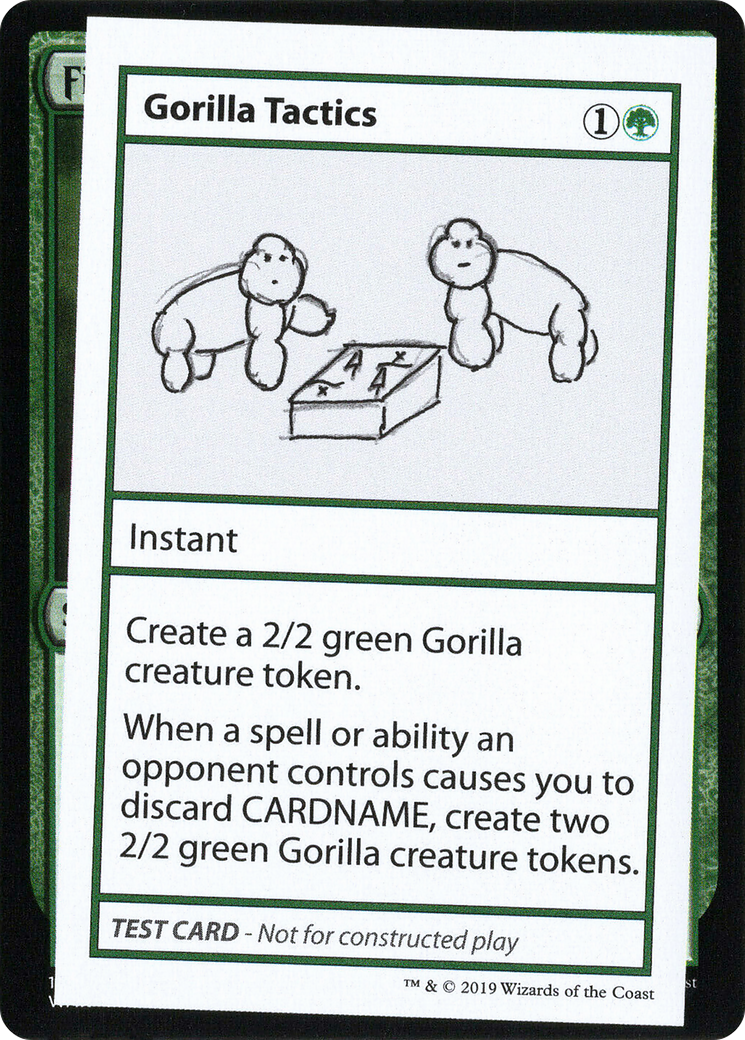 Gorilla Tactics (CMB1-076) [Mystery Booster] Playtest Cards 2021 MTG Single Wizards of the Coast