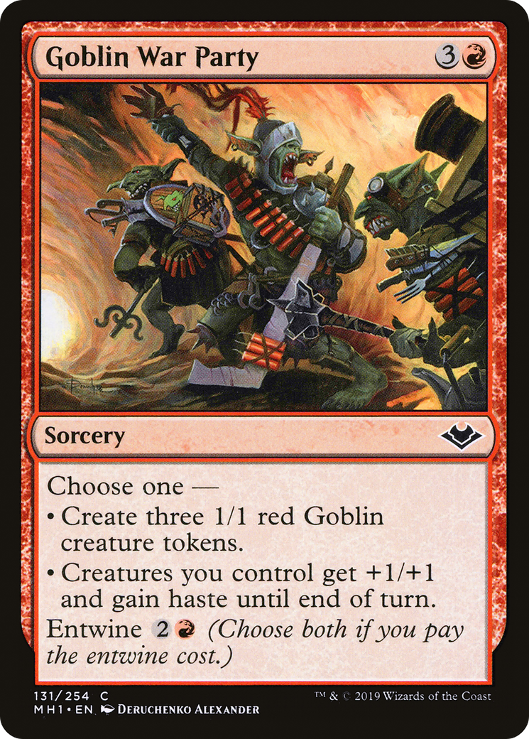 Goblin War Party (MH1-131) [Modern Horizons] Foil MTG Single Modern Horizons