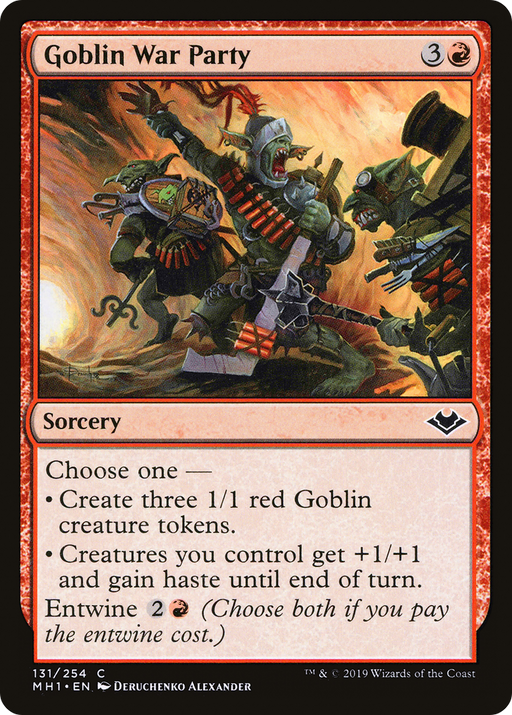 Goblin War Party (MH1-131) [Modern Horizons] Foil MTG Single Modern Horizons
