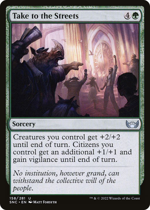 Take to the Streets (SNC-158) [Streets of New Capenna] MTG Single Wizards of the Coast