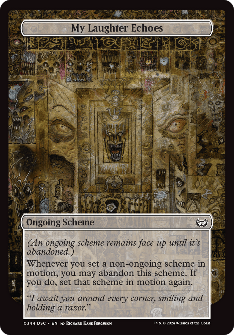 My Laughter Echoes (Full Art) (A:DSC-344) [Duskmourn: House of Horror Commander] MTG Single Wizards of the Coast