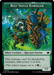 Food // Rust-Shield Rampager Double-Sided Token [Tokens] Bloomburrow Tokens MTG Single Magic: The Gathering