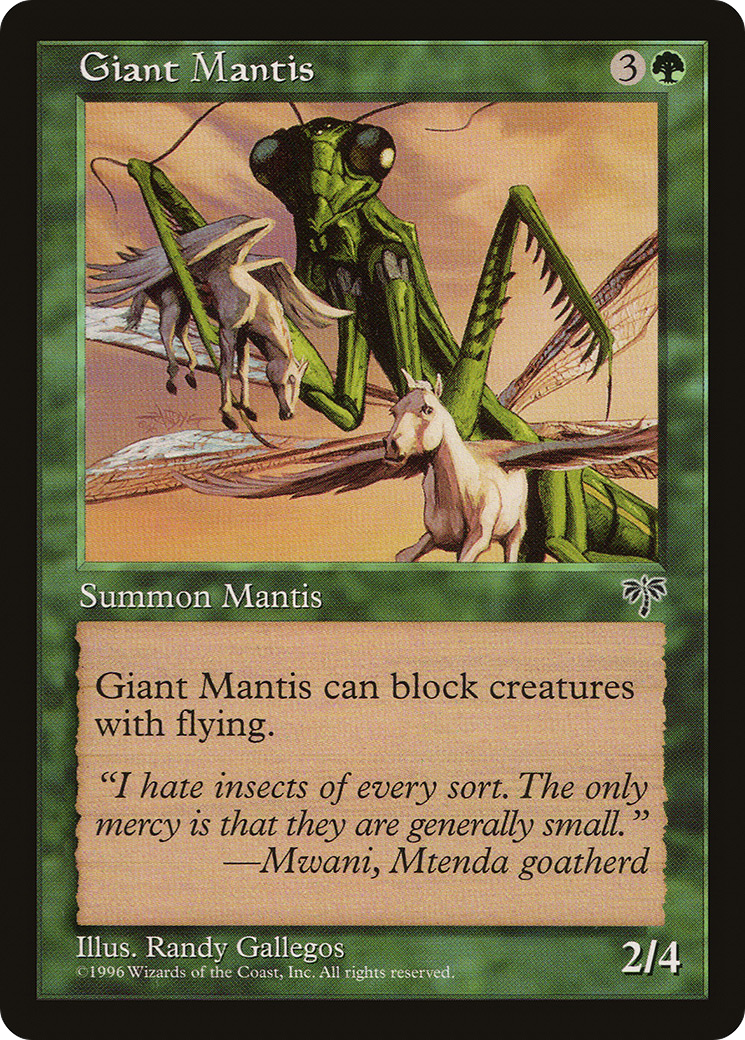 Giant Mantis (MIR-) [Mirage] MTG Single Wizards of the Coast