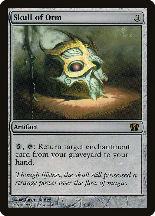 Skull of Orm (8ED-313) [8th Edition] Foil MTG Single Wizards of the Coast
