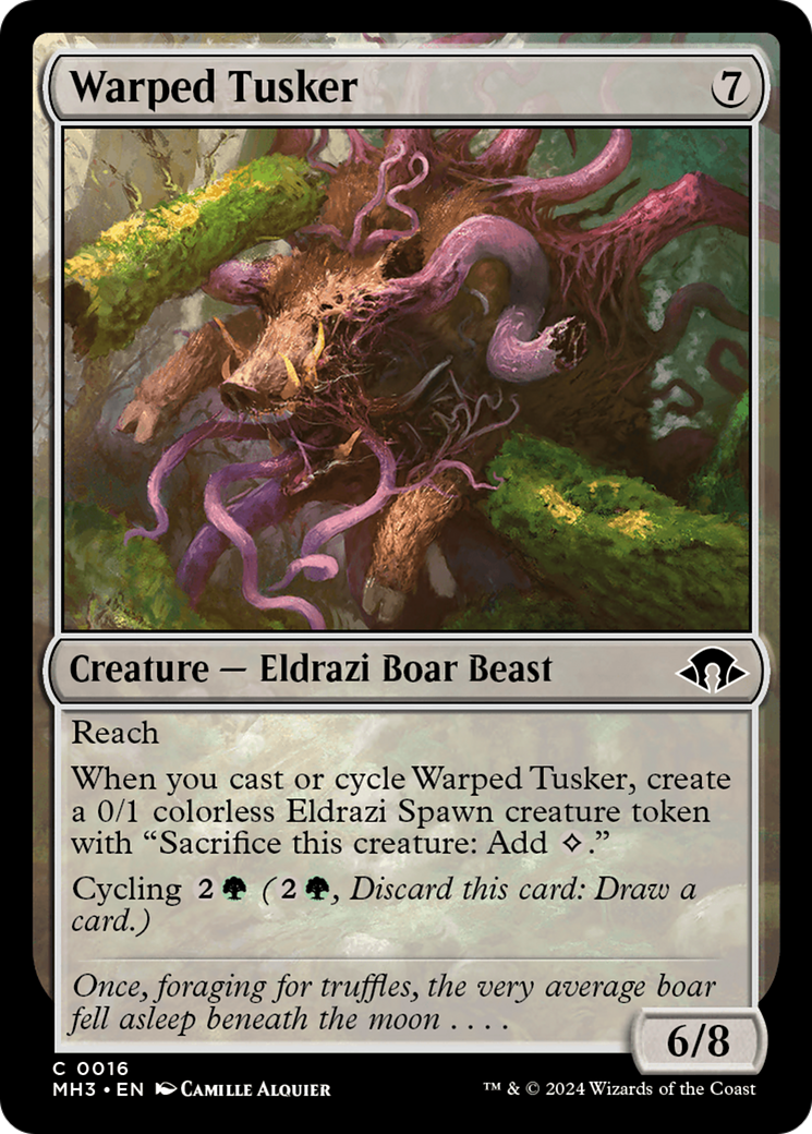 Warped Tusker (MH3-016) [Modern Horizons 3] Foil MTG Single Modern Horizons 3