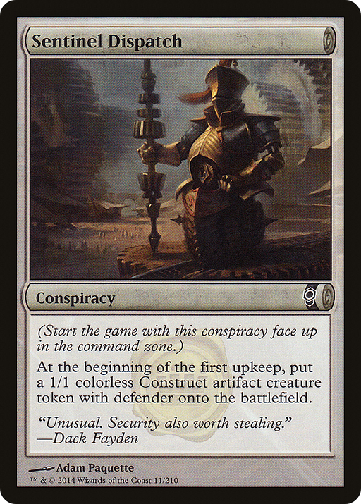 Sentinel Dispatch (CNS-011) [Conspiracy] MTG Single Wizards of the Coast