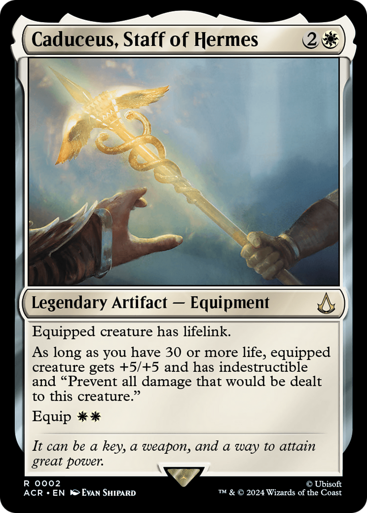 Caduceus, Staff of Hermes (ACR-002) [Assassin's Creed] Foil MTG Single Wizards of the Coast