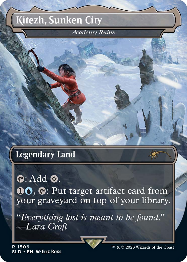 Kitezh, Sunken City - Academy Ruins (SLD-1506) [Secret Lair] Drop (Borderless) Foil MTG Single Wizards of the Coast