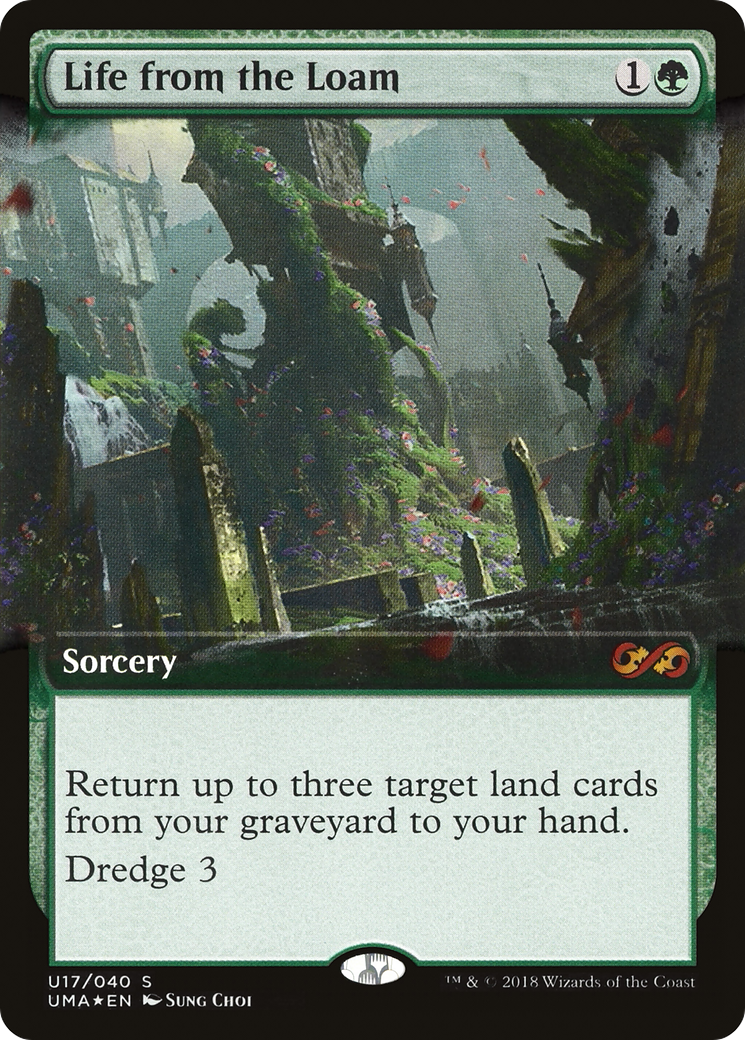 Life from the Loam (UMA:BT-U17) [Ultimate Box Topper] (Extended Art) Foil MTG Single Wizards of the Coast